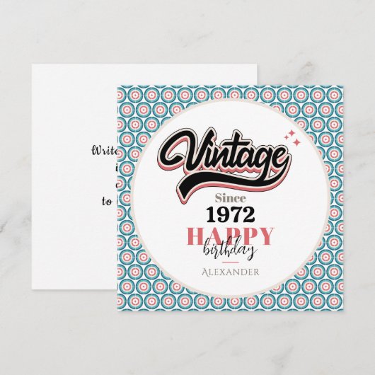 1972年製ヴィンテージ (正面/裏面)