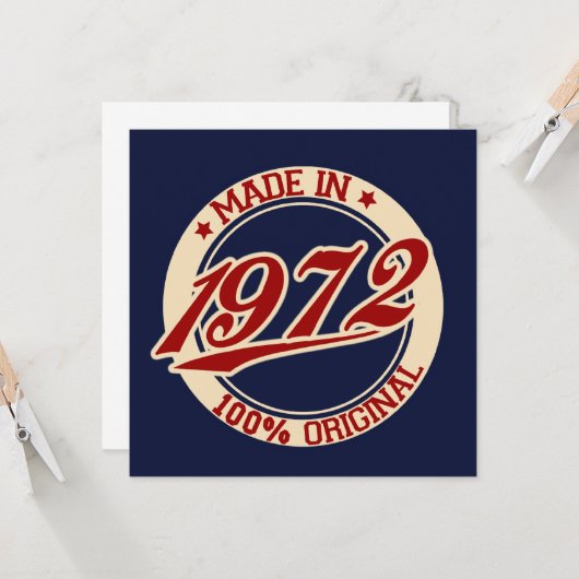 1972年製 カード (正面/裏面インサイチュ)