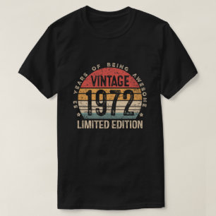 1972年製 ビンテージ 53歳の誕生日ギフト 男女兼用 53 Tシャツ