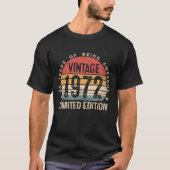 1972年製 ビンテージ 53歳の誕生日ギフト 男女兼用 53 Tシャツ (正面)