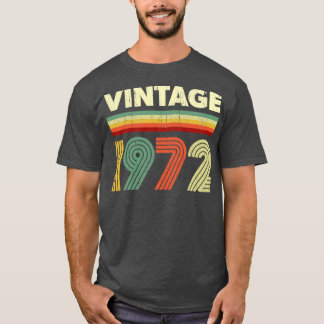 1972年誕生日ヴィンテージレトロ49歳デザイン Tシャツ