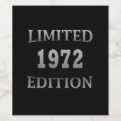 1972年限定誕生日エディション ワインラベル (シングルラベル)