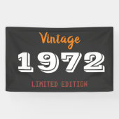 1972年限定 ヴィンテージ バナー – レトロ54歳 横断幕 (横)