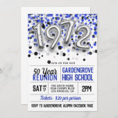 1972年高校同窓会招待状 招待状 (正面/裏面)