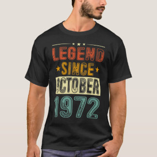1972年10月50誕生以来50年の伝説 Tシャツ