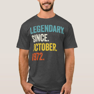 1972年10月50th Birから50歳の伝説 Tシャツ