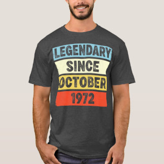 1972年10月50th Birから50歳の伝説 Tシャツ