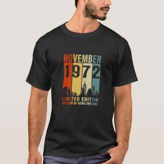 1972年11月限定版50年Aw Tシャツ