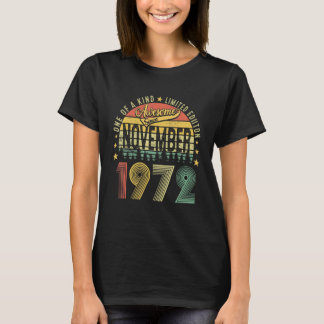 1972年11月50素晴らし日誕生日50 Tシャツ