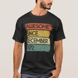 1972年12素晴らし月50日Birから50歳 Tシャツ