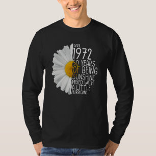 1972年4生まれ月のBday Mom妻50年 Tシャツ