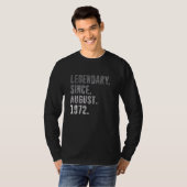 1972年50威厳がある番目の誕生日ヴィンテージ以来の伝説的 Tシャツ (正面フル)
