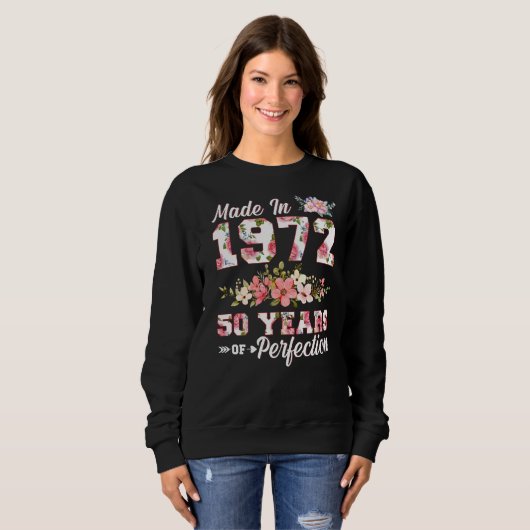 1972年50年の完成B日Flo製 スウェットシャツ (正面フル)