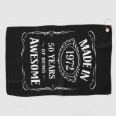 1972年50年の2022年素晴らし作 ゴルフタオル (横)