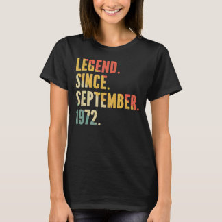 1972年9月50日から50年のヴィンテージ伝説 Tシャツ
