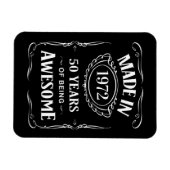 1972年、2022年で50年素晴らし間作成 マグネット (横)