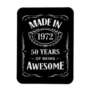 1972年、2022年で50年素晴らし間作成 マグネット