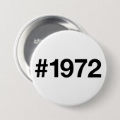 1972年 53周年 誕生日 おめでとう 缶バッジ (正面&裏面)