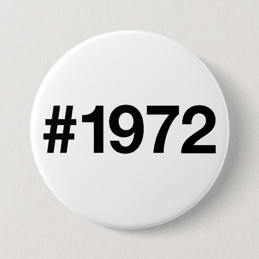 1972年 53周年 誕生日 おめでとう 缶バッジ (正面)