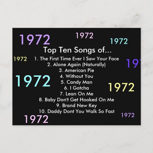 1972曲 ポストカード (正面)