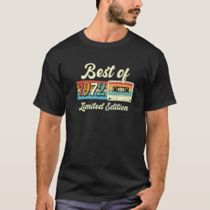 1972最高の年のカセットテープ50番目の誕生日装飾 Tシャツ