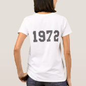 1972生まれ年に Tシャツ (裏面)
