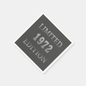 1972生まれ年のエレガントな誕生日パーティー スタンダードカクテルナプキン (角)