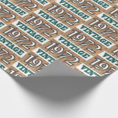 1972生まれ年のラップ紙 ラッピングペーパー (角)