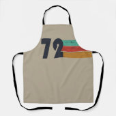 1972生まれ年のヴィンテージ誕生日ギフト エプロン (正面)