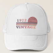 1972生まれ年のヴィンテージ誕生日ギフト キャップ (正面)
