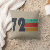 1972生まれ年のヴィンテージ誕生日ギフト クッション (ブランケット)