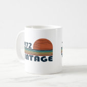 1972生まれ年のヴィンテージ誕生日ギフト コーヒーマグカップ (正面左)