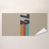 1972生まれ年のヴィンテージ誕生日ギフト バスタオル (バスタオル)