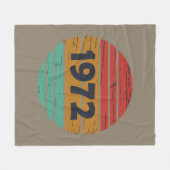 1972生まれ年のヴィンテージ誕生日ギフト フリースブランケット (正面(横))