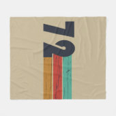 1972生まれ年のヴィンテージ誕生日ギフト フリースブランケット (正面(横))