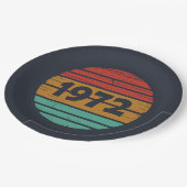 1972生まれ年のヴィンテージ誕生日ギフト ペーパープレート (アングル)