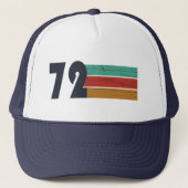 1972生まれ年のヴィンテージ誕生日 キャップ (正面)
