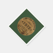 1972生まれ年のヴィンテージ誕生日 スタンダードカクテルナプキン (角)