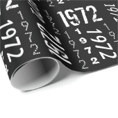 1972生まれ年の誕生日年のラッピング紙 ラッピングペーパー (ロールコーナー)