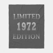 1972生まれ年限定の誕生日 フリースブランケット (正面)
