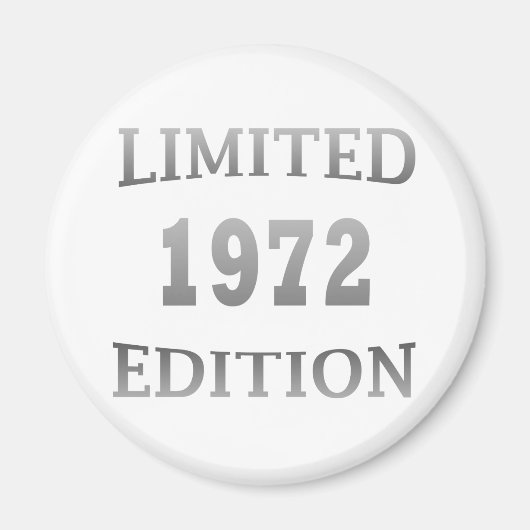1972生まれ年限定の誕生日 マグネット (正面)