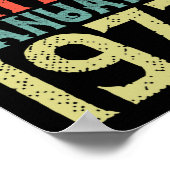 1972素晴らし年1月以来ヴィンテージレトロ誕生日 ポスター (角)