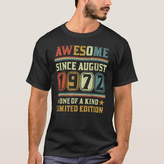 1972素晴らし年50年目50年目の誕生B Tシャツ (正面)