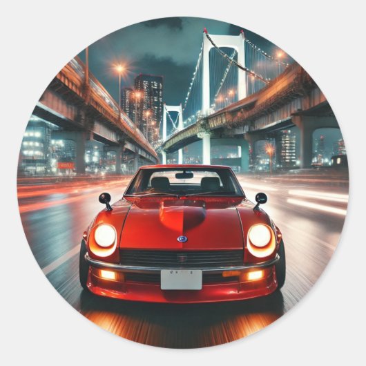 1972 Datsun 240Z  nissan tokyo Car japan japanese ラウンドシール (正面)