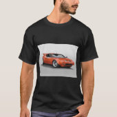 1972 De Tomaso 'Modified' Pantera Framed Artプリント Tシャツ (正面)