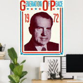 1972 Nixon Presidential Campaign ポスター (ホームオフィス)