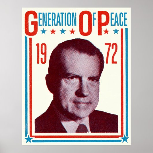 1972 Nixon Presidential Campaign ポスター (正面)