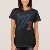 1972 Retro Vintage 70er Geburtstag Tシャツ (正面)