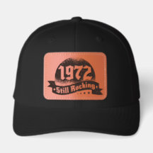 1972 Still Rocking Leather Patch Trucker Hat