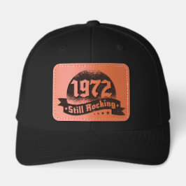 1972 Still Rocking Leather Patch Trucker Hat